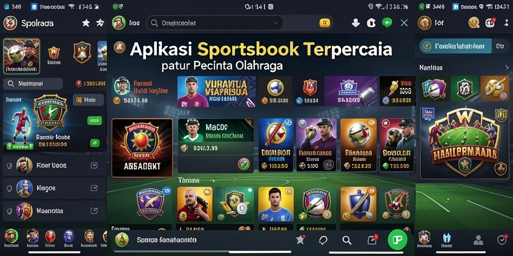 Tampilan gameplay Sportsbook yang menarik dan interaktif di 3446.