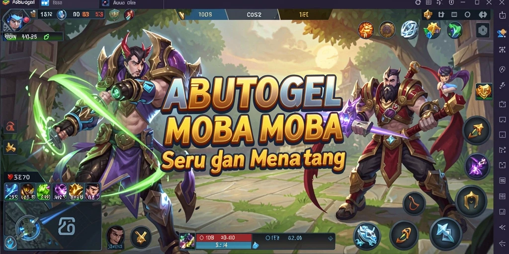 Tangkapan layar dari gameplay menarik ABUTOGEL.