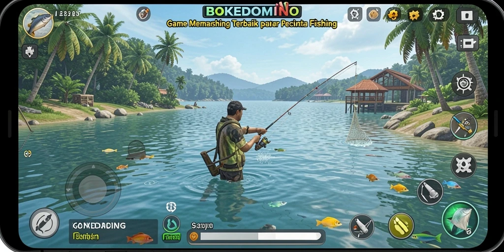 Tangkapan besar dalam permainan BOKEDOMINO yang penuh warna.