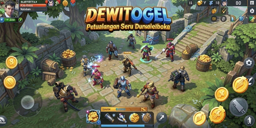 Tampilan seru gameplay DEWITOGEL dalam dunia terbuka.
