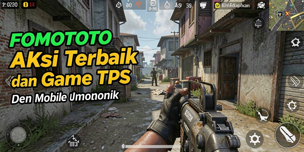 Tangkapan layar FOMOTOTO menunjukkan aksi mendebarkan dalam gameplay TPS.