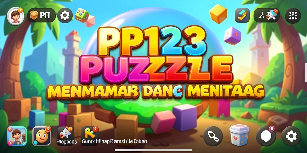 Tampilan screenshot utama PP123 menampilkan gameplay Puzzle yang mengasyikkan.