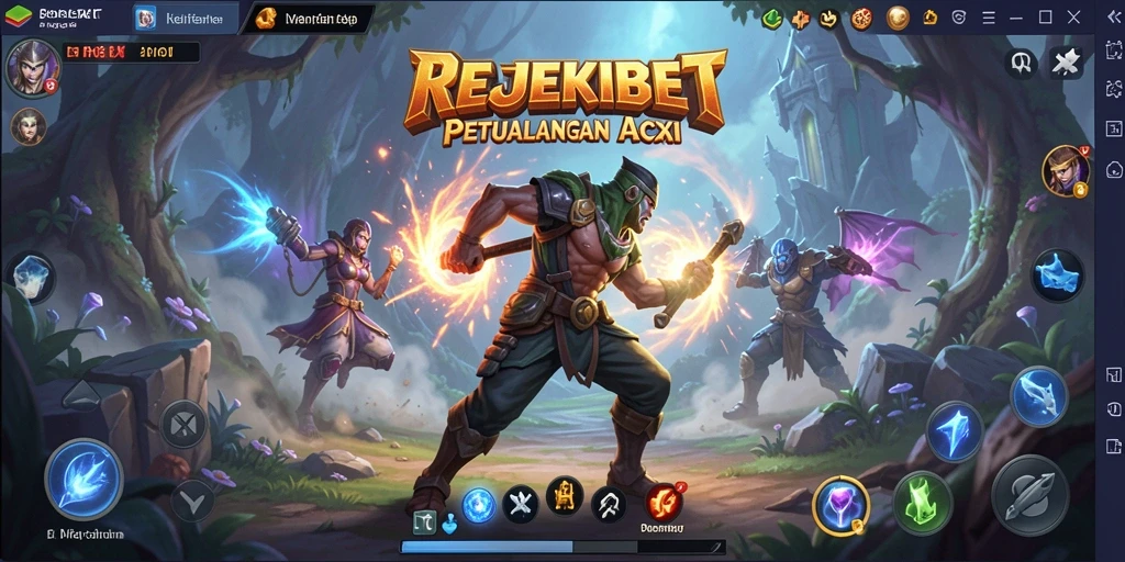 Tampilan gameplay action-packed dari REJEKIBET yang menegangkan.