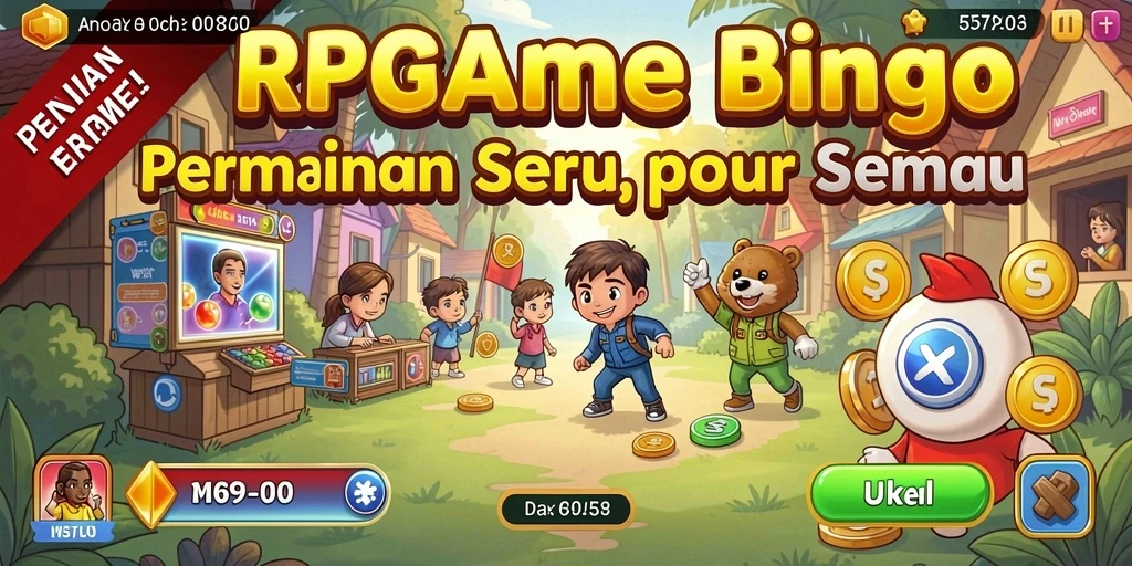 Tampilan gameplay menarik dari RPGAME dengan suasana seru Bingo.