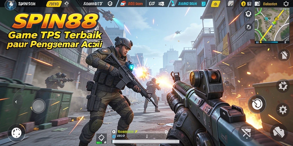 Gameplay SPIN88 yang mendebarkan dan penuh aksi dalam permainan TPS.