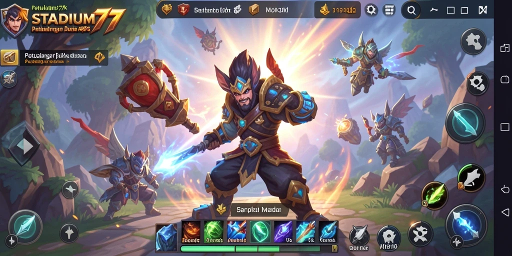 Tampilan gameplay mendebarkan dari STADIUM77 dalam dunia ARPG yang epik.