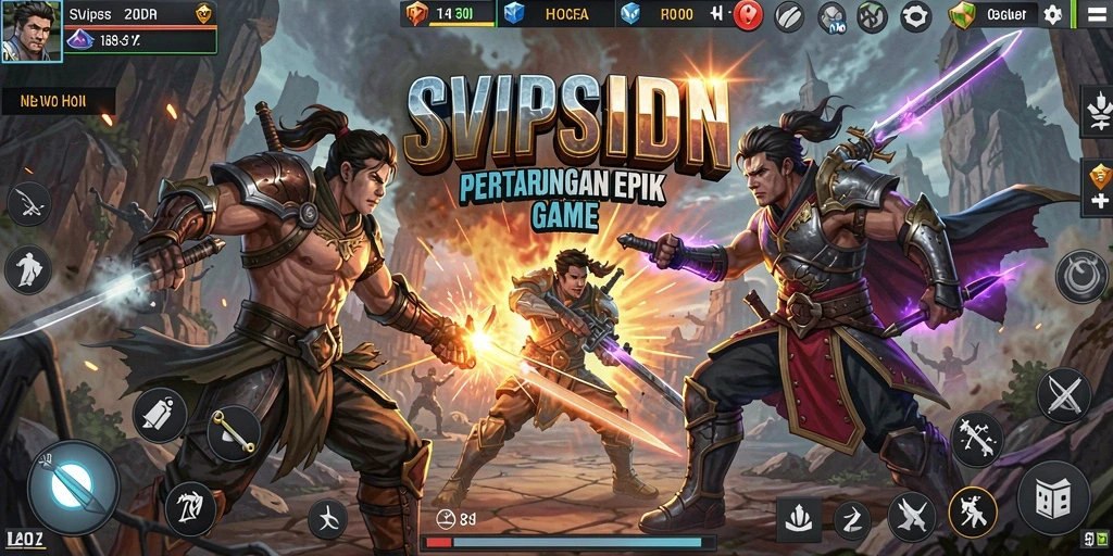 Tangkapan layar gameplay <strong>SVIPSIDN</strong> menampilkan aksi pertarungan yang mendebarkan.