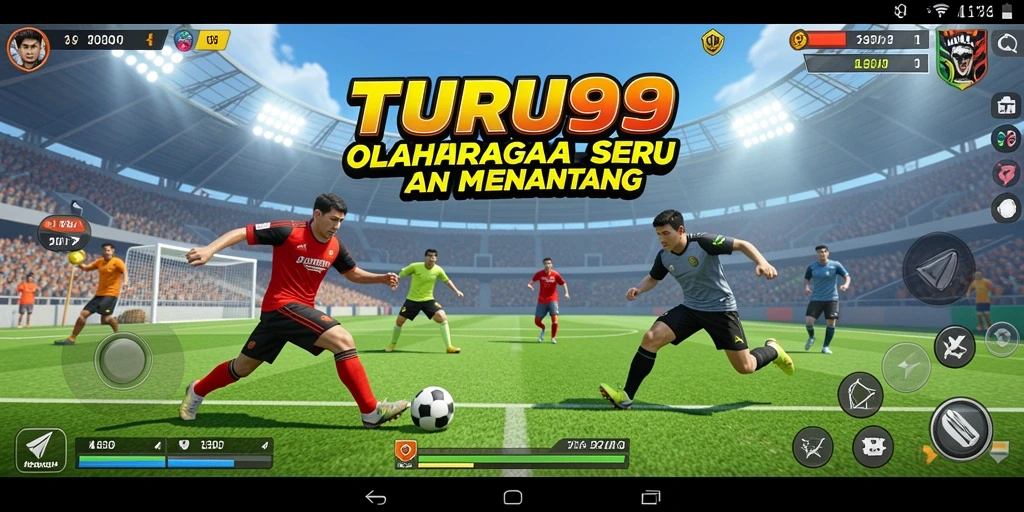 Tangkapan layar utama TURU99 yang menampilkan pertandingan olahraga seru.